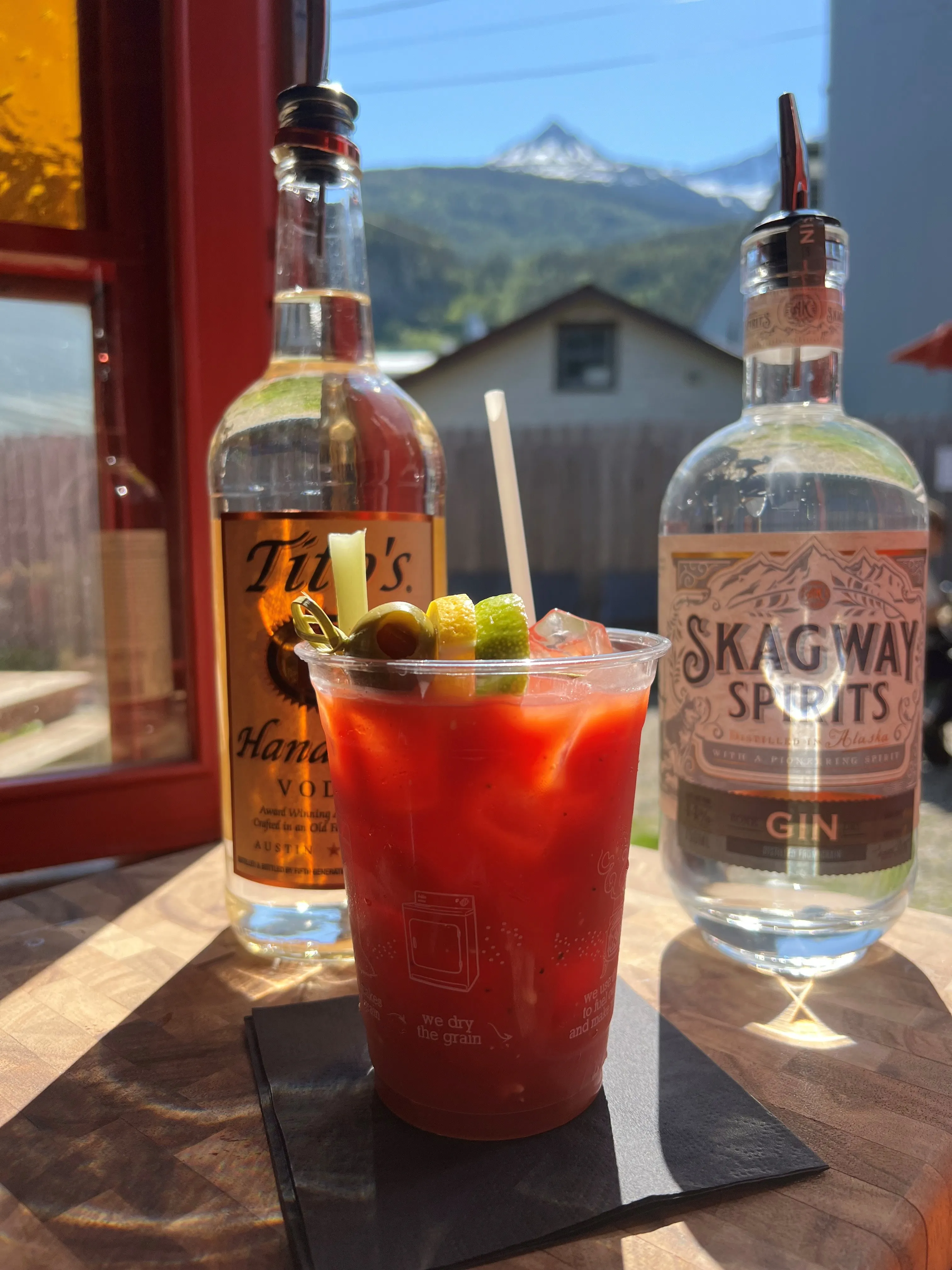 Bloody Mary in the courtyard